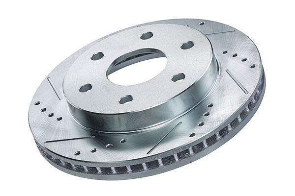 Power stop cross drilled and slotted rotors - ar8126xl