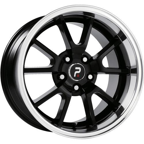 18x9 black strada replicas 118 (mustang fr 500 replica) wheels 5x4.5 +30 toyota