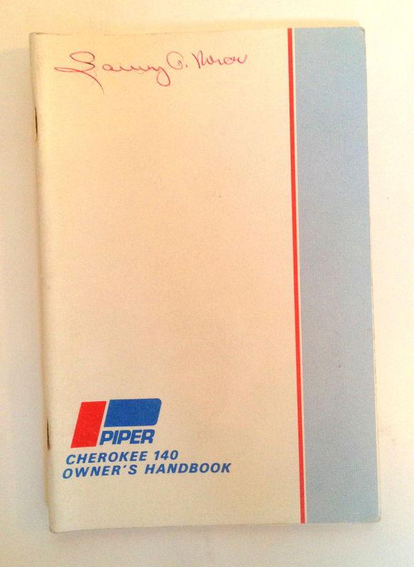 Piper cherokee 140 owner's handbook pa-28-140 (manual)