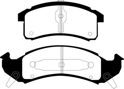 Ebc brakes dp61271 ebc 6000 series greenstuff truck/suv brakes; disc pads