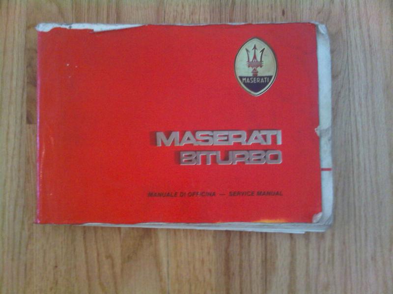 Maserati biturbo service manual