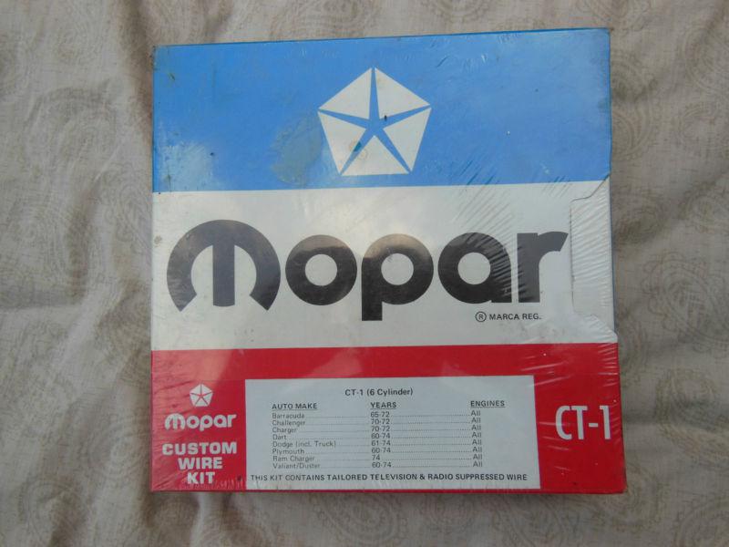  vintage mopar "ct-1" custom wire kit.. 6 cylinder new old stock,new in box