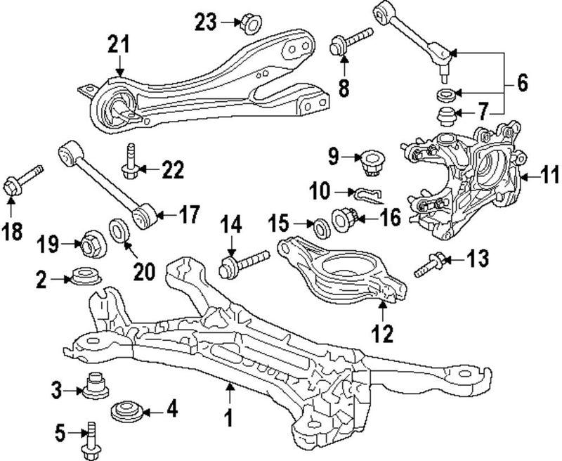 2011 2012 2013 honda odyssey right rear suspention arm (lower) 