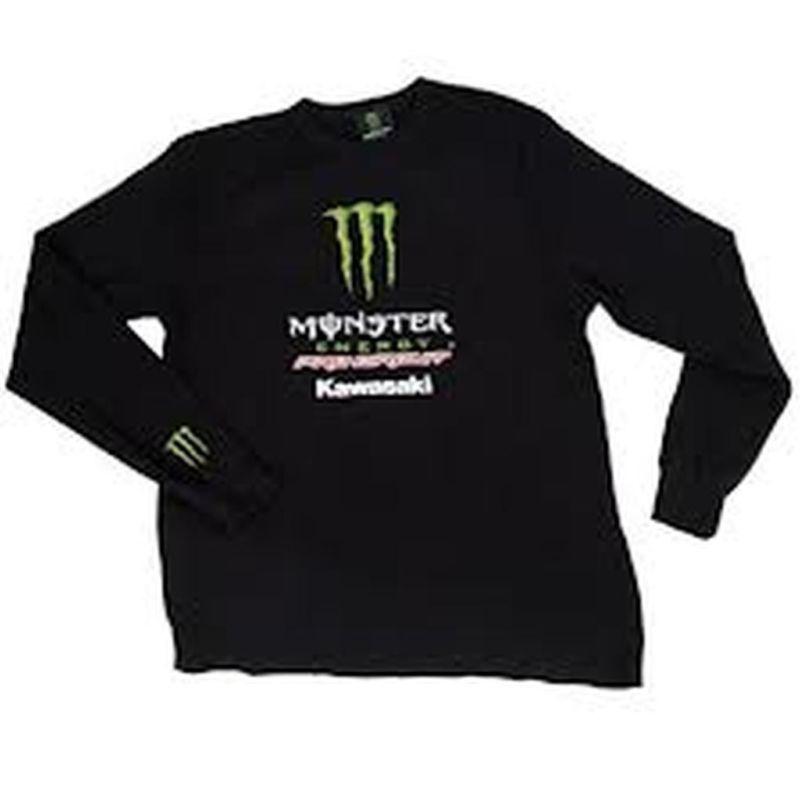 Pro circuit team monster energy thermal adult cotton tee/t-shirt,black,med/md