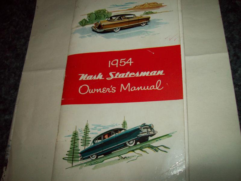 1954 nash statesman auto manual