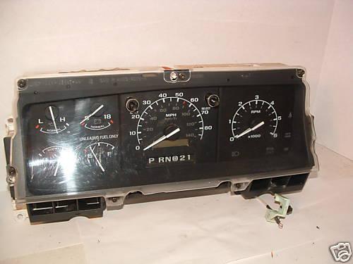 Ford f150 f250 bronco instrument gauge cluster tach 1996 f250 96-97 <189k