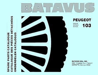 Batavus peugot model 103 engine parts manual