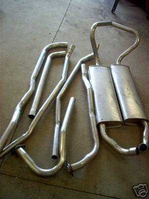 1956 packard dual exhaust, aluminized with resonators, patrician, caribbean, 400