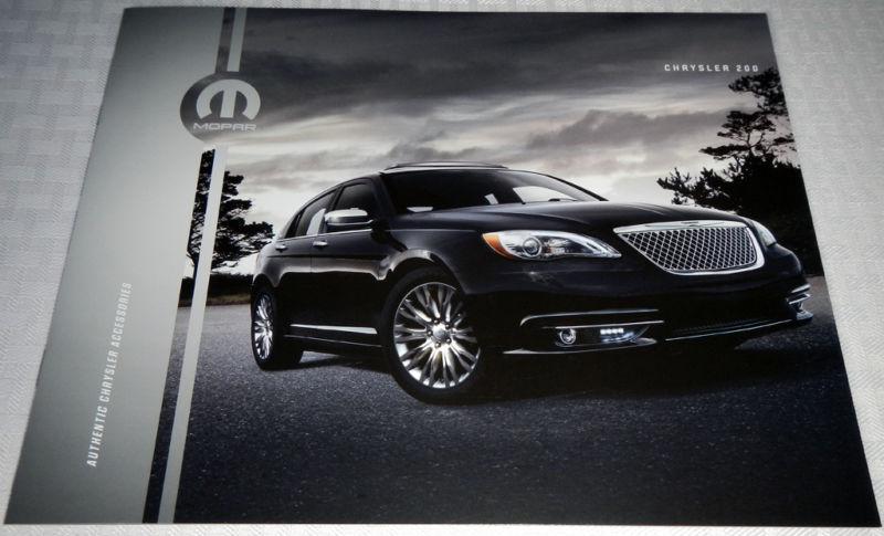 Brand new 2013 chrysler 200 accessories brochure