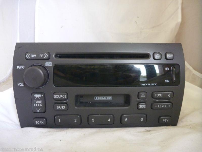 02-04 cadillac deville seville radio single cd cassette player 25739872 *