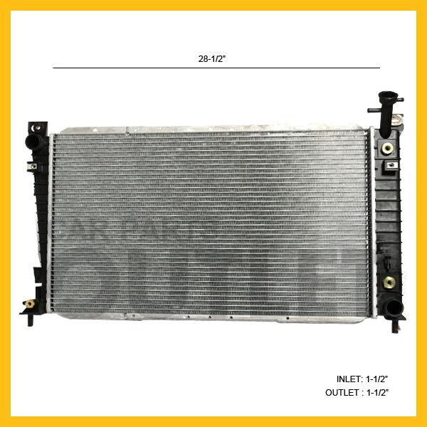 New 95 96 97 98 ford windstar van 3.0 3.8 radiator gl a/t at 1995-1998 w/toc 1rw