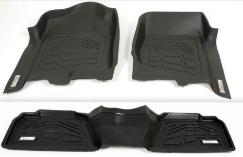 Toyota tundra  crewmax 2007 - 2011 full set floor mats front and rear - black