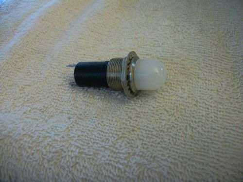 Vintage instrument panel light 1/2&#034; white beehive len warbird military