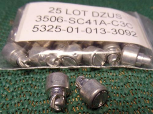 25 lot dfci solutions dzus type fasteners  nsn:3525-01-013-3092 3506-sc41a-c3c