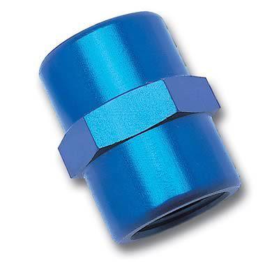 Russell coupler straight 3/4" npt female-3/4" npt female blue