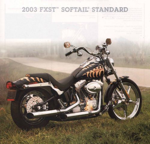 2003 harley-davidson fxst softail standard brochure -fxst softail