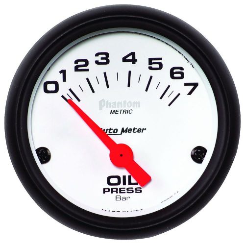 Auto meter 5727-m phantom; electric metric oil pressure gauge