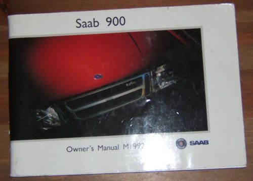 1992 saab 900 owners manual