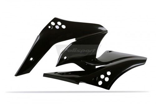 Radiator scoops kx250f black