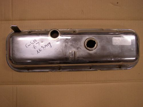 1967  big block chevy chrome dripper valve cover non smog 396 454 bbc pass