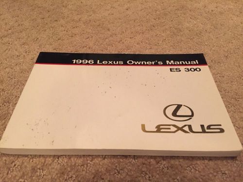 96 1996 lexus es 300 es300 owners owner&#039;s manual book oem