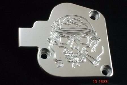 Yamaha atv banshee cigar militia mulitia military billet aluminum throttle cover