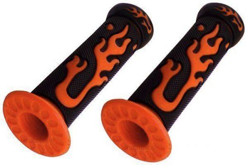 Seadoo bombardier jet ski 3d gti gts gtx sp xp orange flame handlebar gel grips