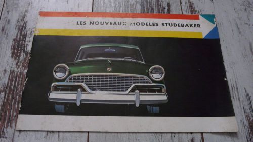 Rare 1956 studebaker catalog in french ! - old brochure - the big new stude - ad