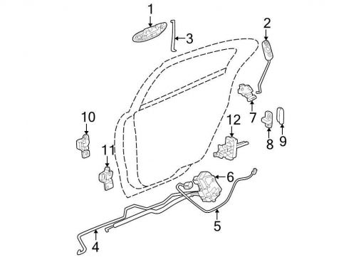 Chrysler oem dodge exterior door handle 0lf05axrae image 1