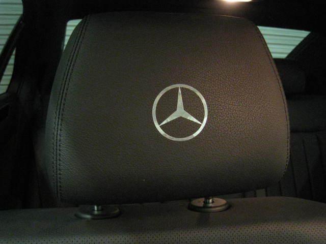 4  headrest badge decal *mercedes-benz logo*