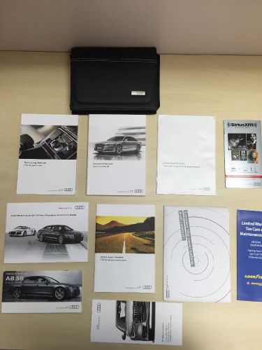 Audi a8/s8 2015 owners manual books with case and navigation