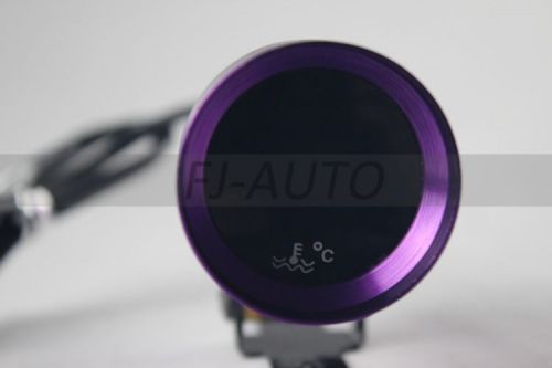 Brand new purple 37mm micro water temperature gauge/racing meter w/sensor