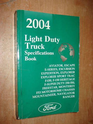 2004 ford truck specifications manual original book f150 f250 super duty &amp; more