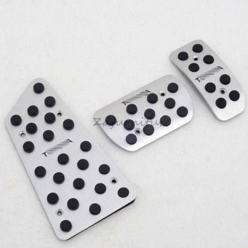 For toyota vios yaris 2014 2015 aluminum at car foot pedal brake fuel rest plate