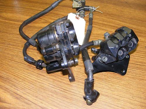 06 zong shen zs250gs front brake caliper and lines