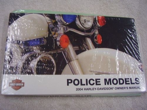 2004  harley davidson   police   models  owners manual  new