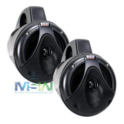 Mtx tm652wb-b 6-1/2&#034; 2-way thunder marine wakeboard tower speaker system black