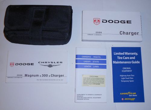 2008 dodge charger owner&#039;s manual and other literature