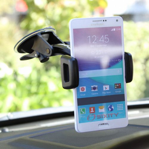 Windshield suction cup phone mount for samsung galaxy note 2 3 4 mini swivel sx