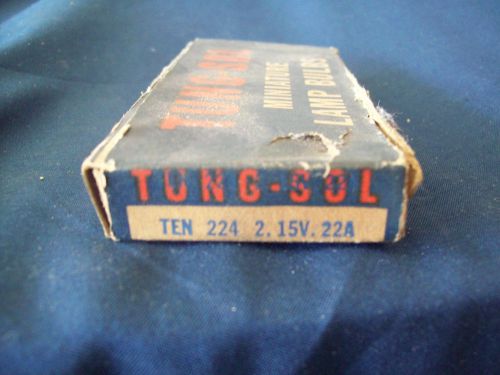 Vintage tung-sol box of 9 no.224 2.15 volt 22 amp miniature bulbs