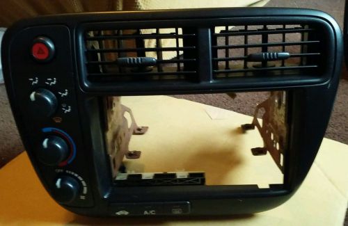 99-00 honda civic ex lx dx hx radio surround climate control dash bezel trim oem