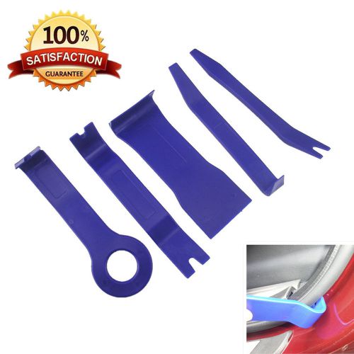 5pcs blue nylon dash door trim panel clip moulding removal pry open tool remover