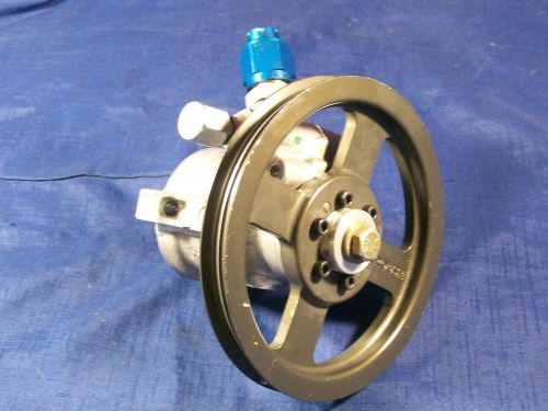 Nascar cjr aluminium power steering pump and pulley an-10 and an-6 connections