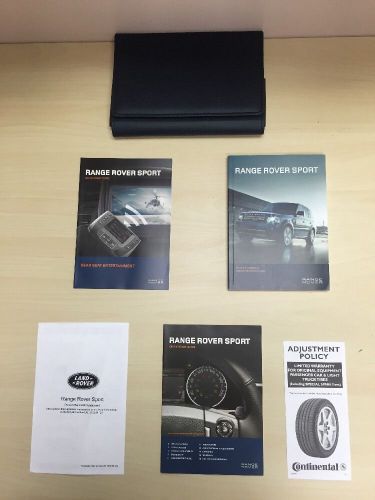 Range rover sport owners manual 2013 with case oem