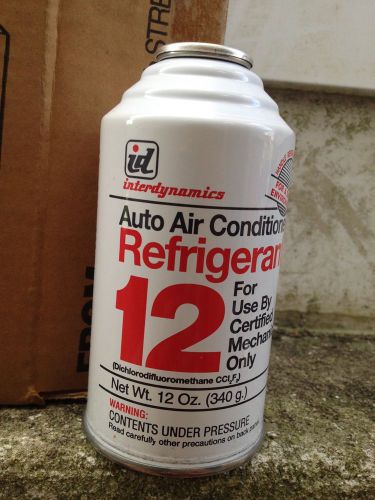 R12 interdynamics auto air conditioner refrigerant 12oz