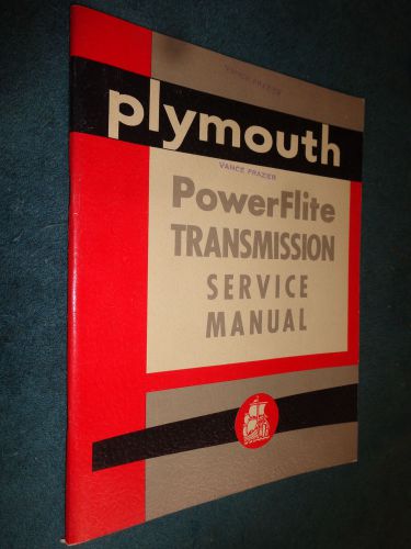 1954 plymouth powerflite transmission shop book / original service manual