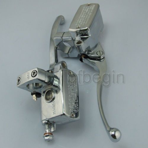 New motorcycle 1&#034; handlebar brake hydraulic control cylinder master clutch lever