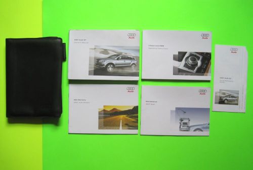 2007 audi q7 factory owner&#039;s manual set w/ nav &amp; case *oem*