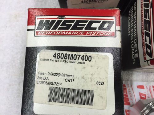 Wiseco yamaha apex/attack/rx warrior/rx-1  turbo pisto std/74mm set of 4