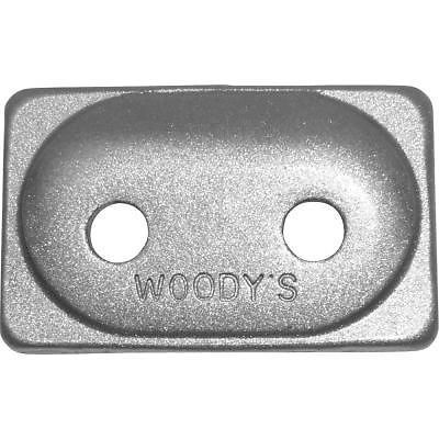Woodys angled double digger aluminum backing plates 5/16&#034; thread ada2-3775-b